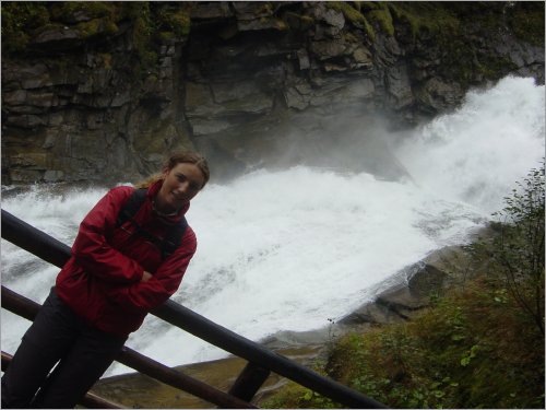 the second day we hike up the waterfalls of krimmel.